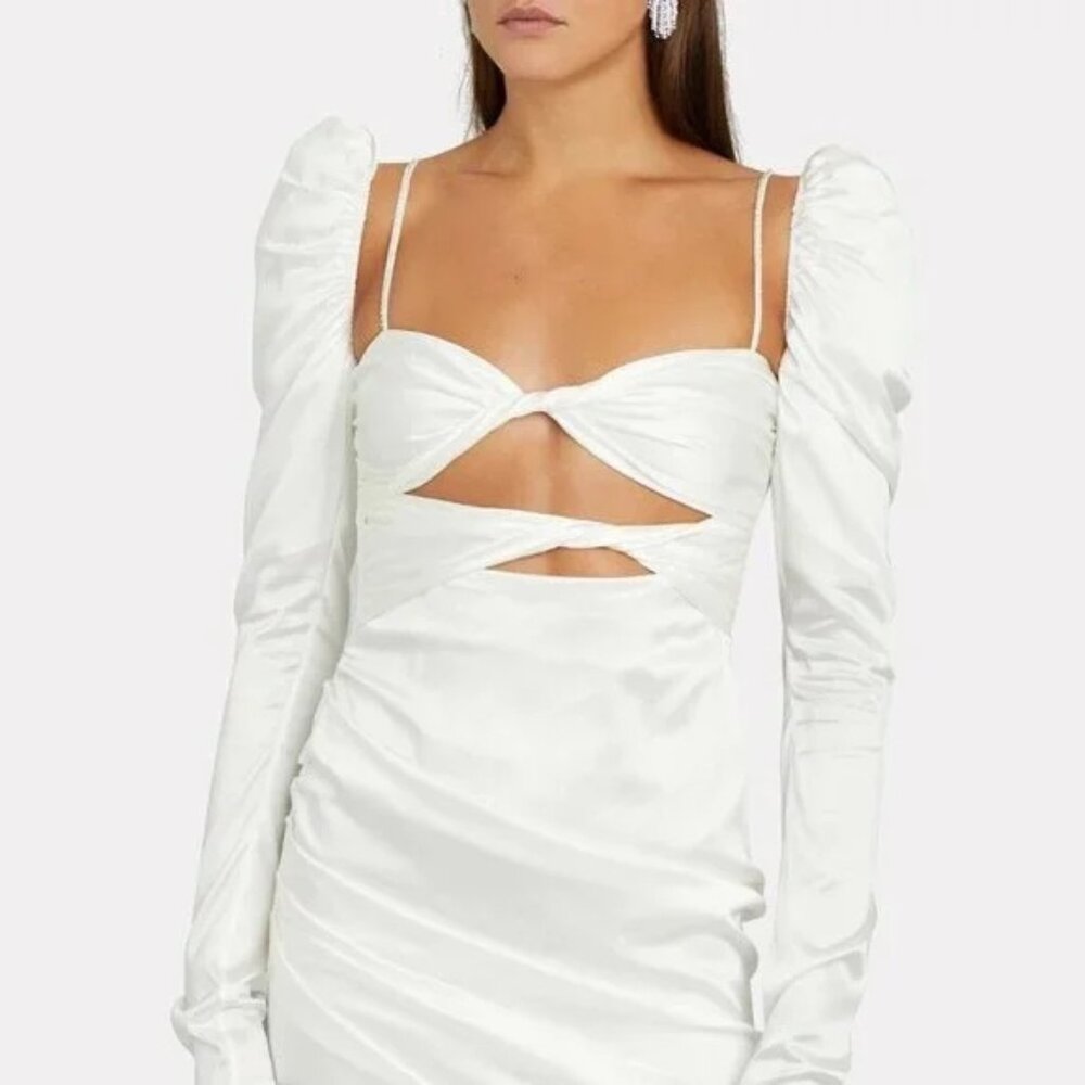 The Bar — Silk Twist Cut-Out Dress (NWOT)